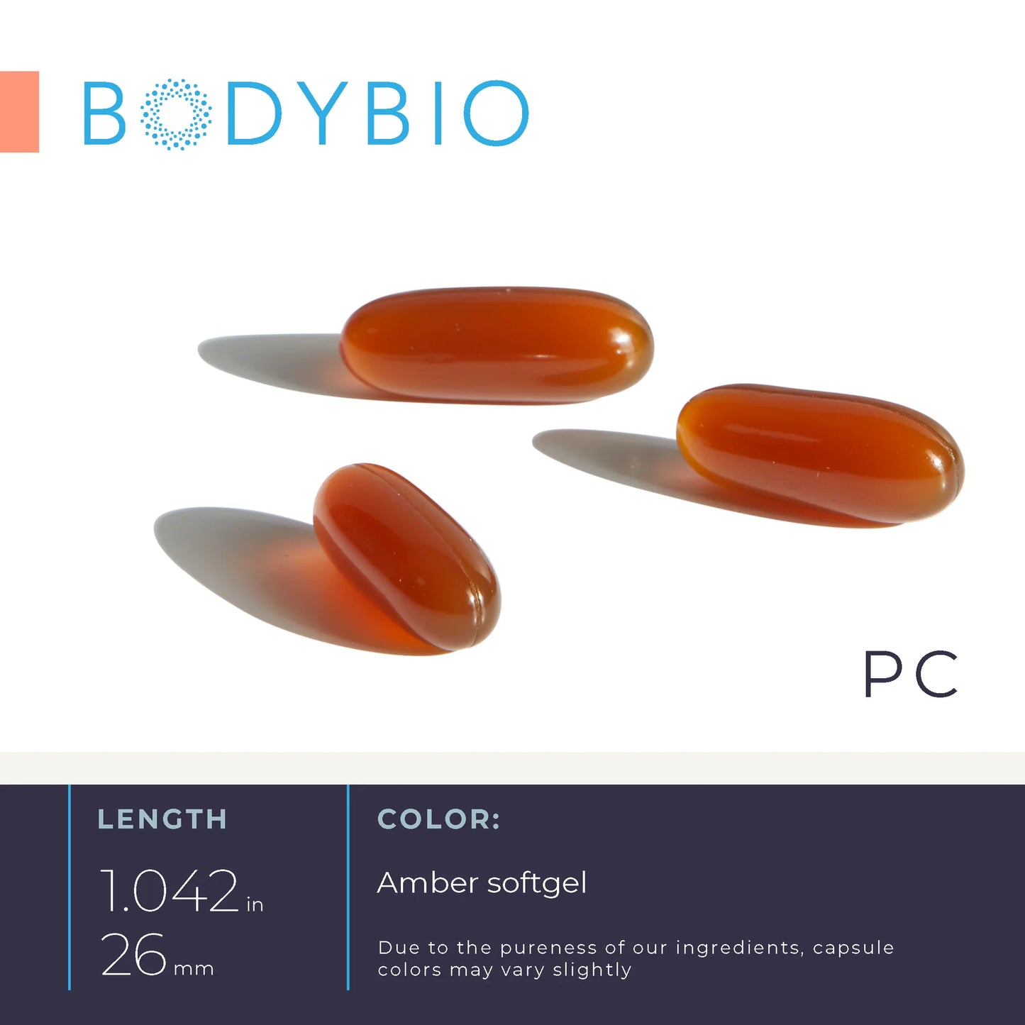 BodyBio PC (Phosphatidylcholine) Softgels