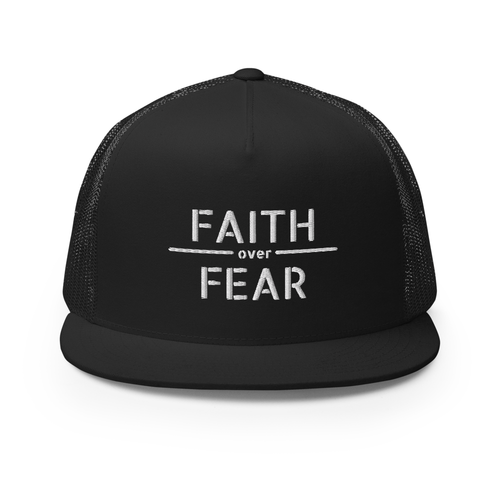 Faith / Fear Flat Bill Trucker Hat