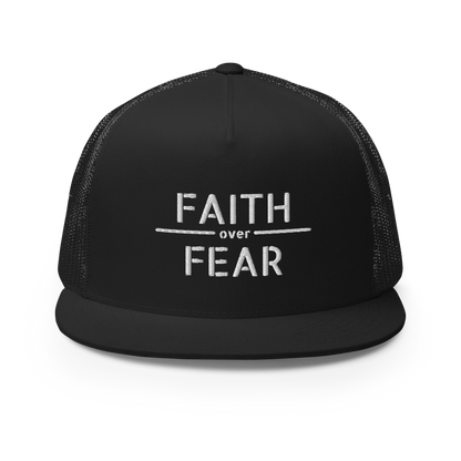 Faith / Fear Flat Bill Trucker Hat