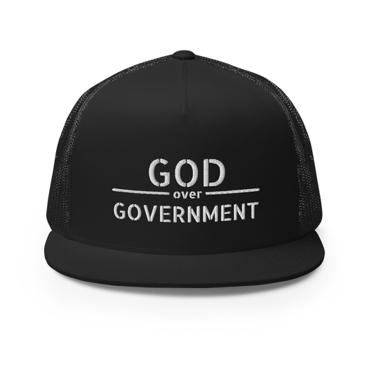 God / Government Flat Bill Trucker Hat