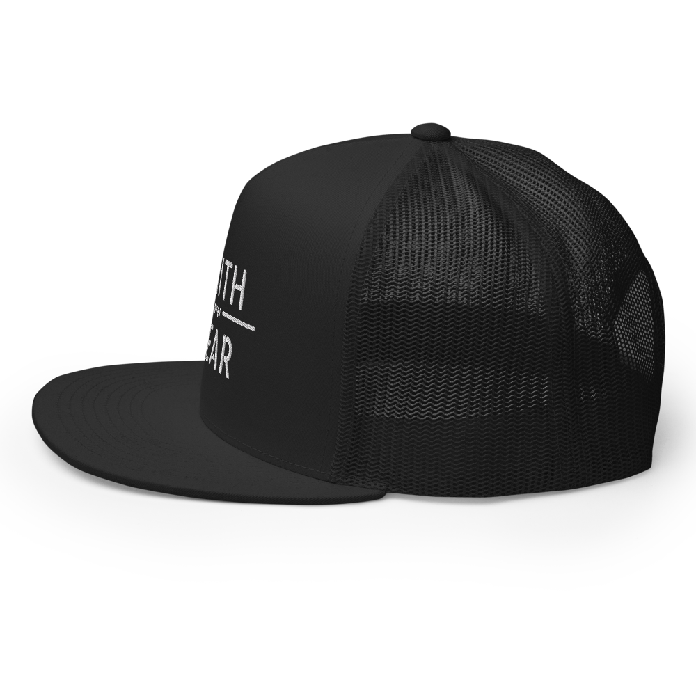 Faith / Fear Flat Bill Trucker Hat