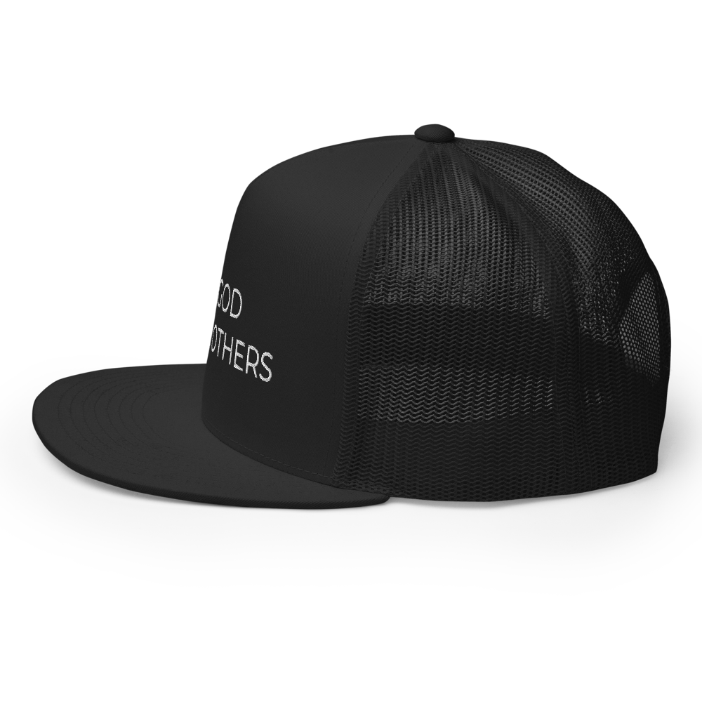 Love God & Others Flat Bill Trucker Hat