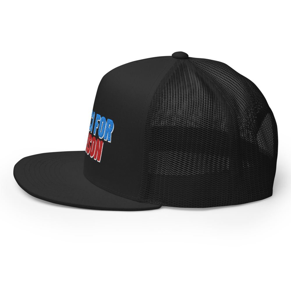 Fauci For Prison Flat Bill Trucker Hat