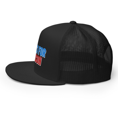 Fauci For Prison Flat Bill Trucker Hat