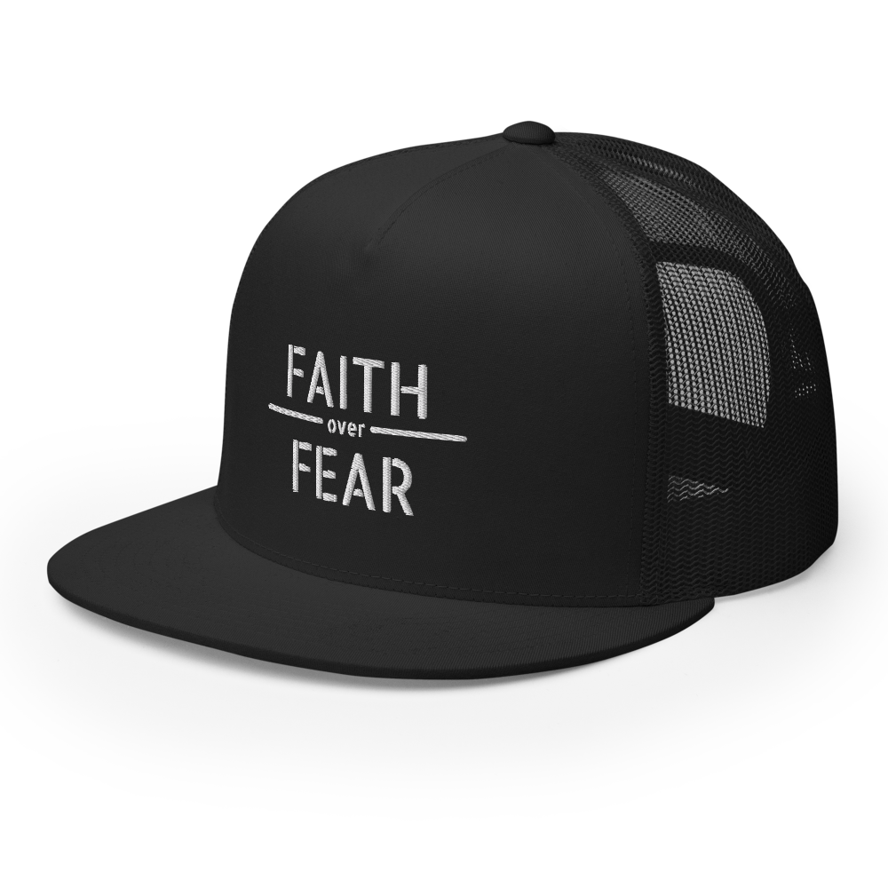 Faith / Fear Flat Bill Trucker Hat