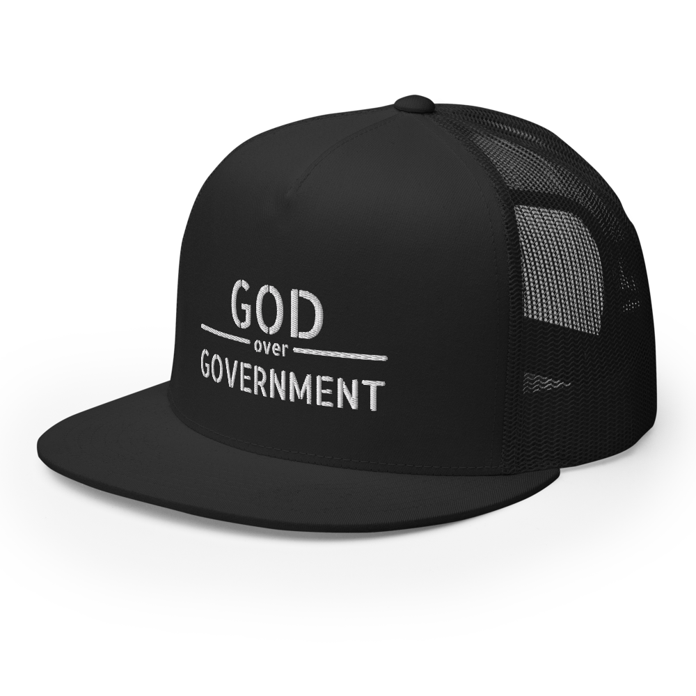 God / Government Flat Bill Trucker Hat