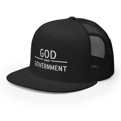 God / Government Flat Bill Trucker Hat