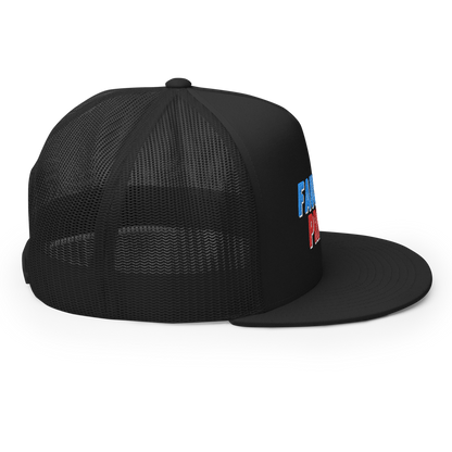 Fauci For Prison Flat Bill Trucker Hat