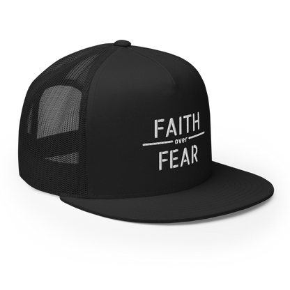 Faith / Fear Flat Bill Trucker Hat