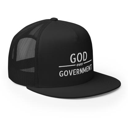 God / Government Flat Bill Trucker Hat