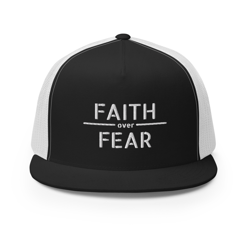 Faith / Fear Flat Bill Trucker Hat