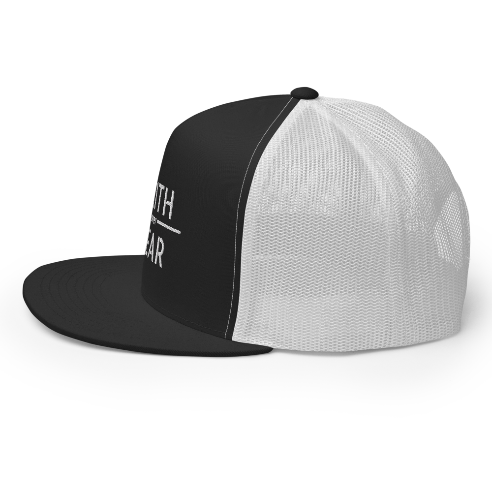 Faith / Fear Flat Bill Trucker Hat