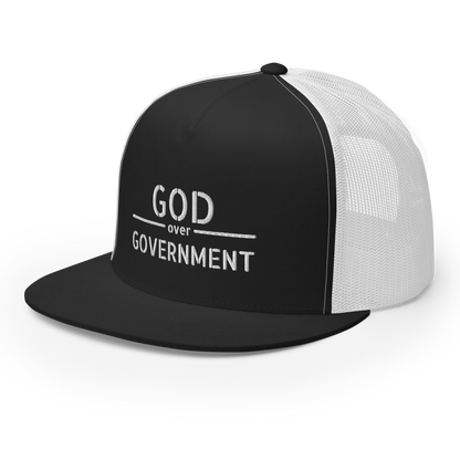 God / Government Flat Bill Trucker Hat