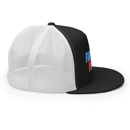 Fauci For Prison Flat Bill Trucker Hat