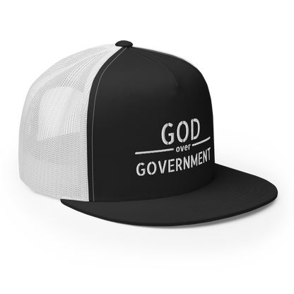 God / Government Flat Bill Trucker Hat