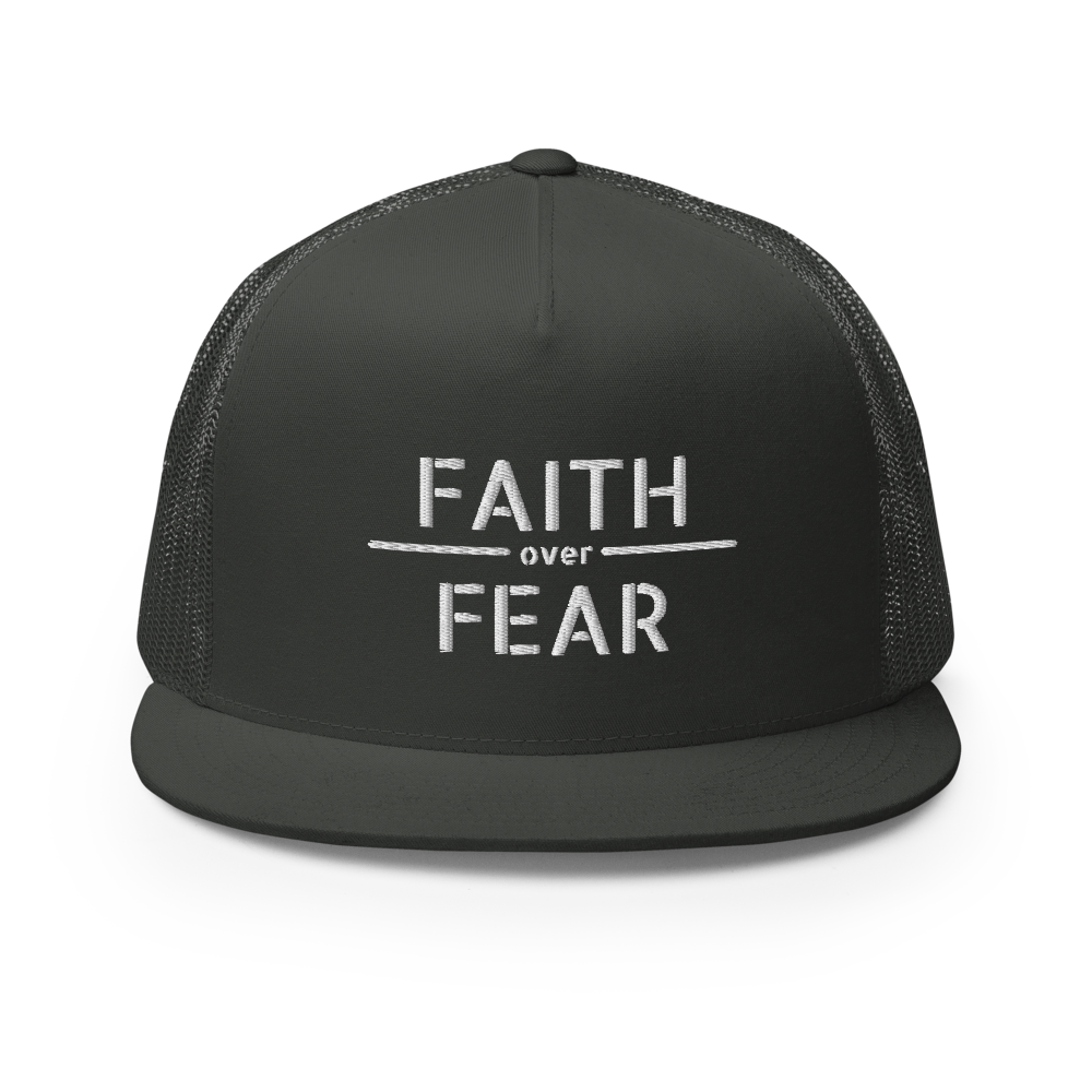 Faith / Fear Flat Bill Trucker Hat