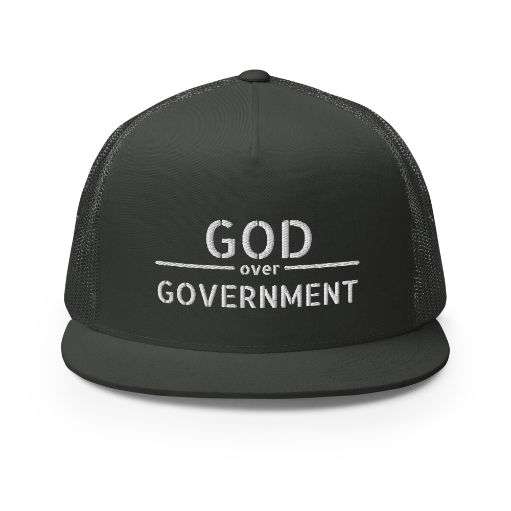 God / Government Flat Bill Trucker Hat