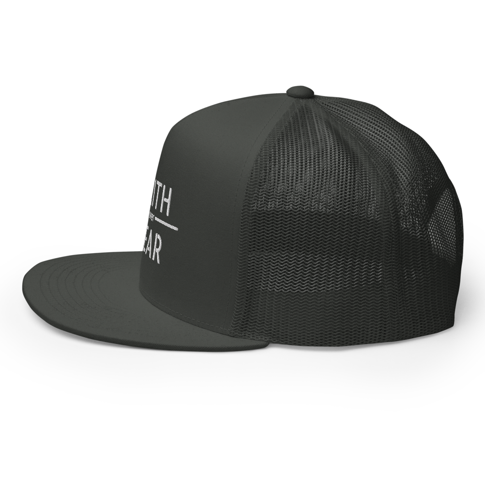 Faith / Fear Flat Bill Trucker Hat