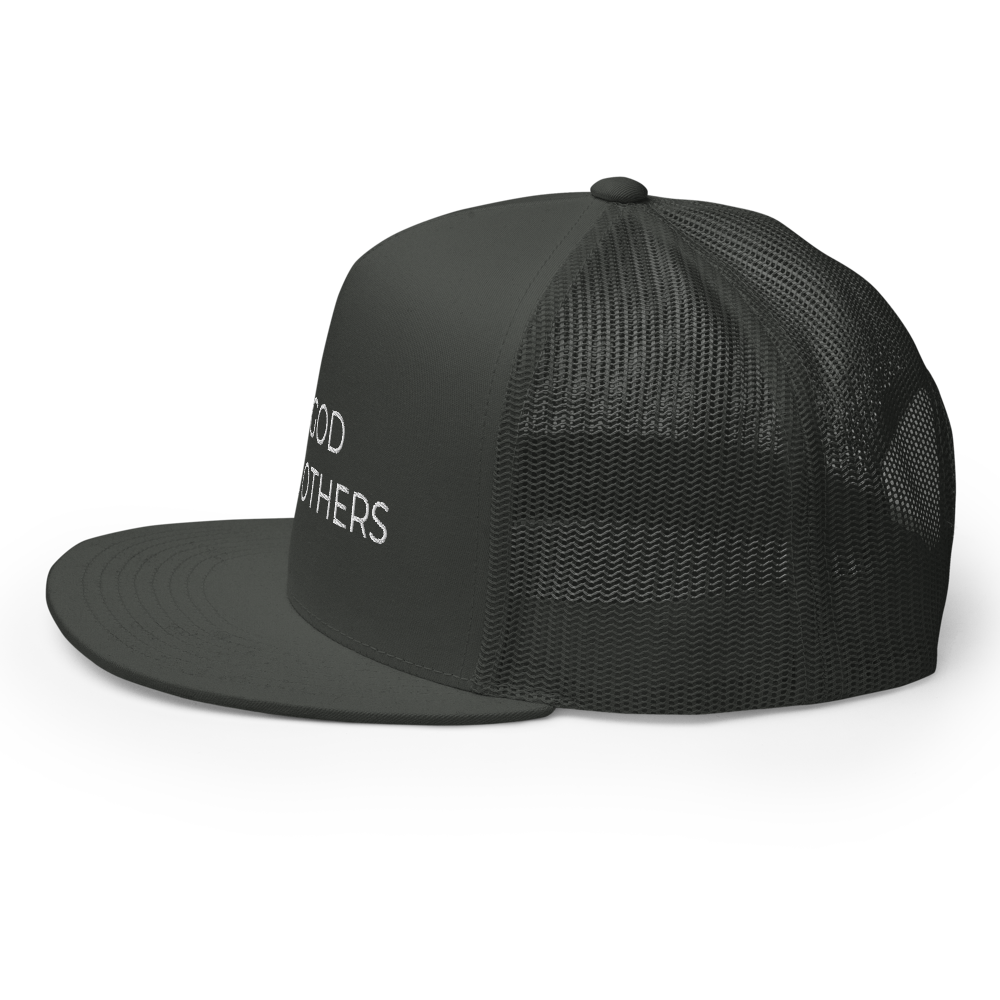 Love God & Others Flat Bill Trucker Hat