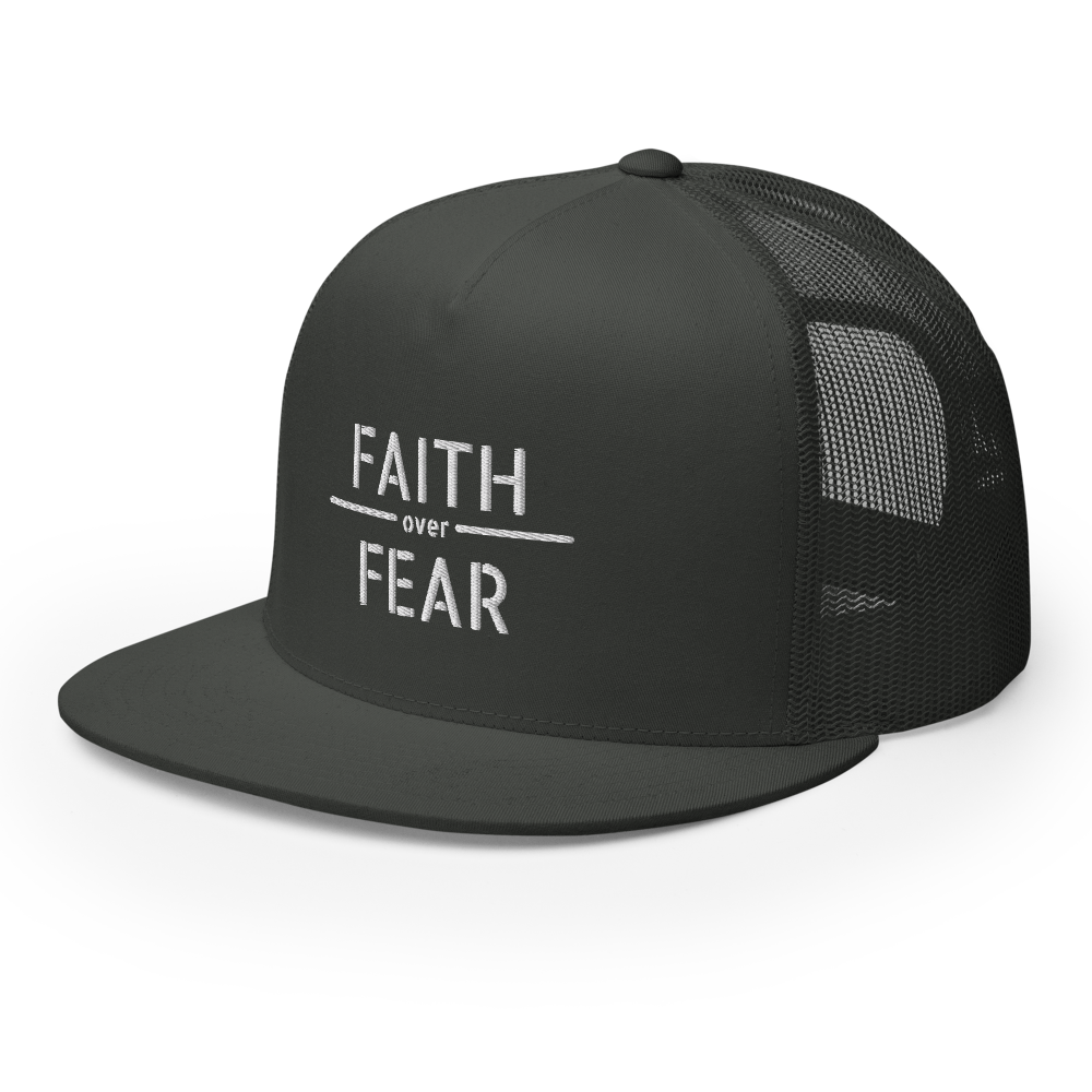 Faith / Fear Flat Bill Trucker Hat