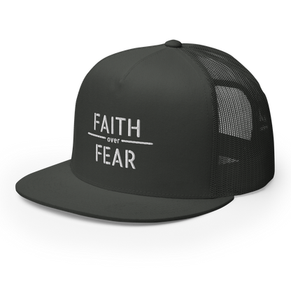 Faith / Fear Flat Bill Trucker Hat