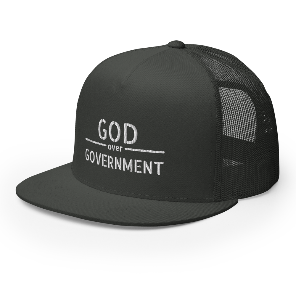 God / Government Flat Bill Trucker Hat