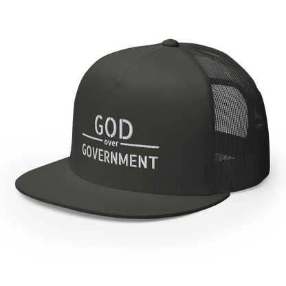 God / Government Flat Bill Trucker Hat