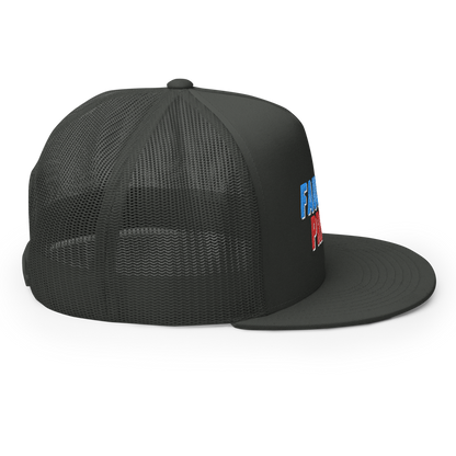 Fauci For Prison Flat Bill Trucker Hat