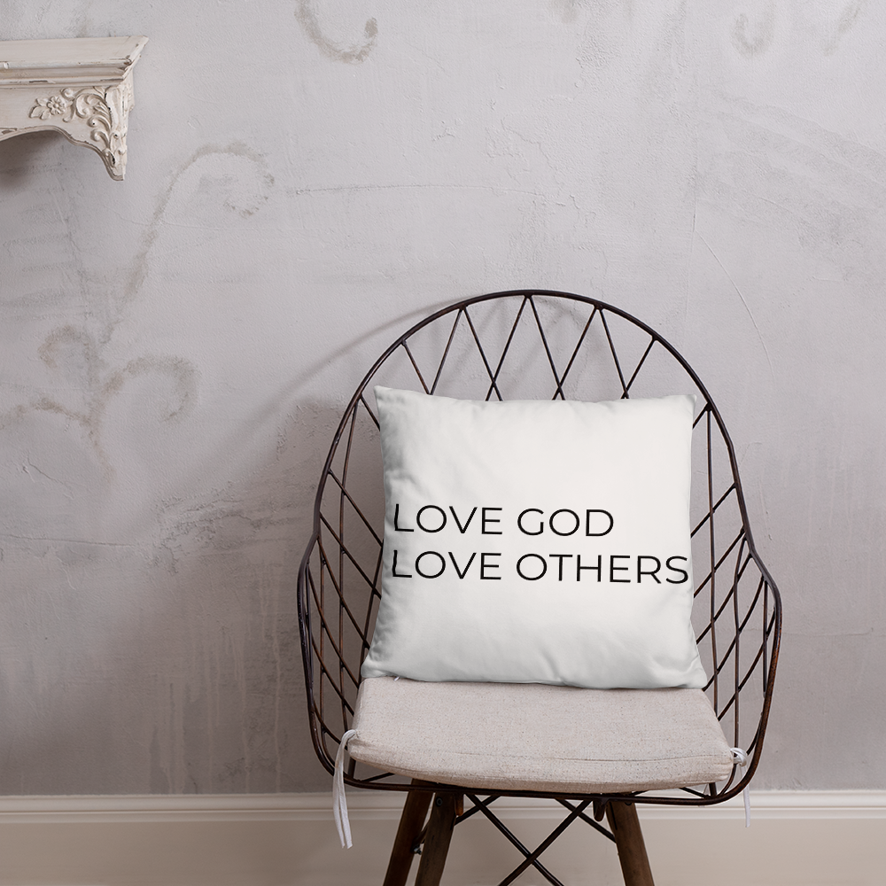 Love God & Others Throw Pillow