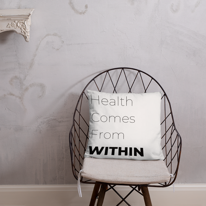 Health From Within Throw Pillow