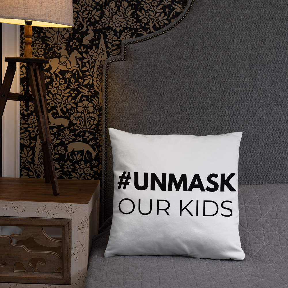 #UNMASK Throw Pillow