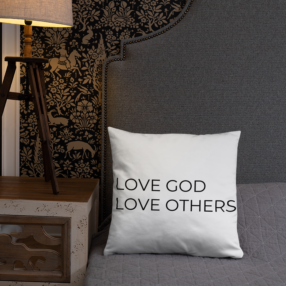 Love God & Others Throw Pillow