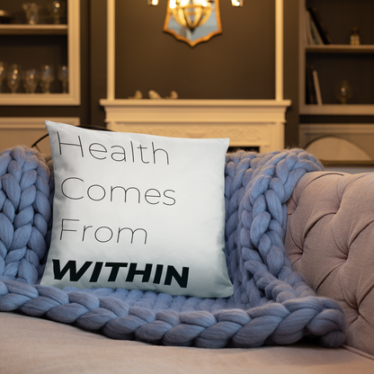 Health From Within Throw Pillow