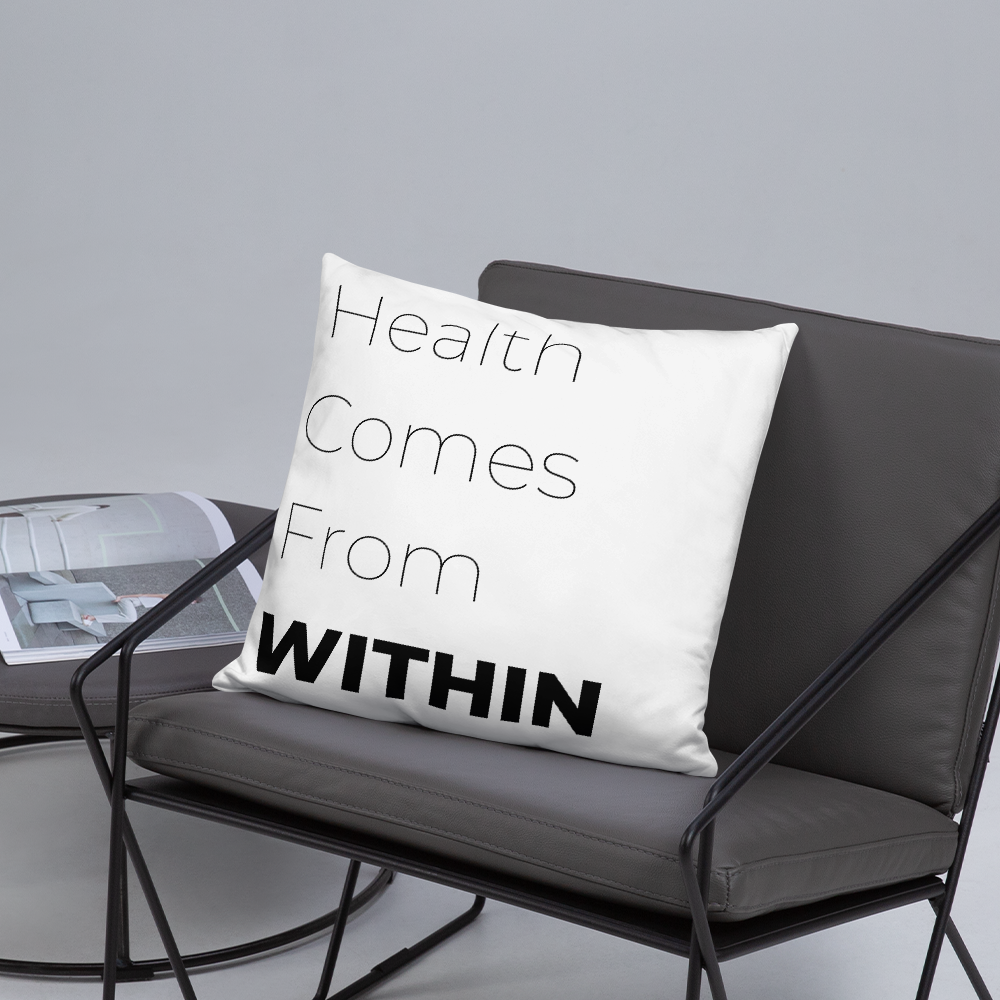 Health From Within Throw Pillow