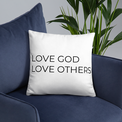 Love God & Others Throw Pillow