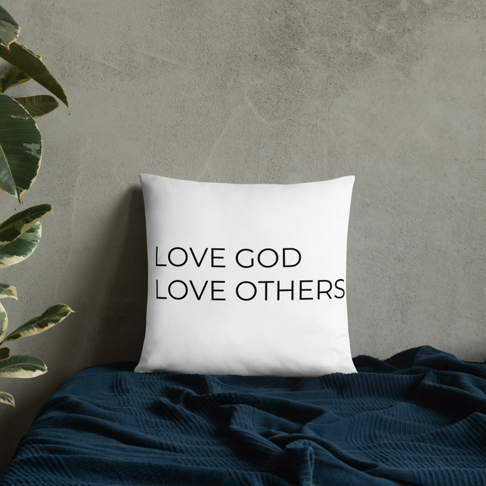 Love God & Others Throw Pillow