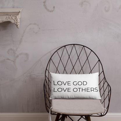 Love God & Others Throw Pillow