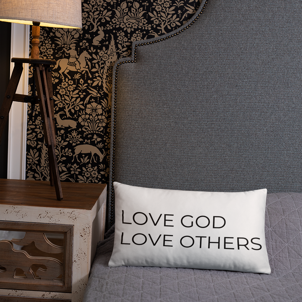 Love God & Others Throw Pillow