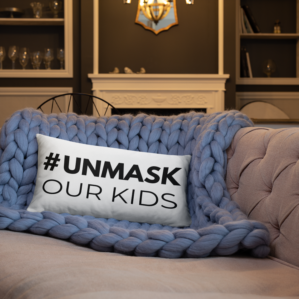 #UNMASK Throw Pillow