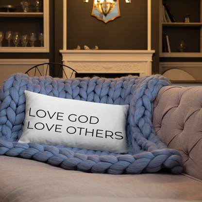 Love God & Others Throw Pillow