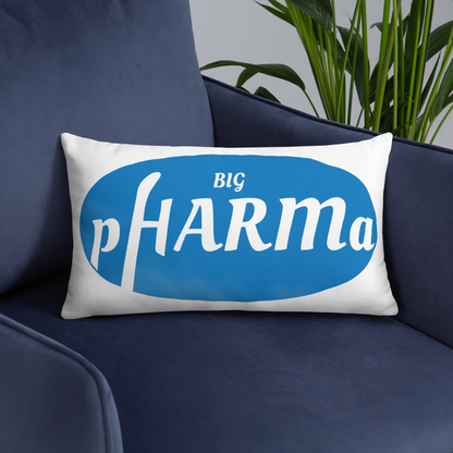 Big pHARMa Throw Pillow