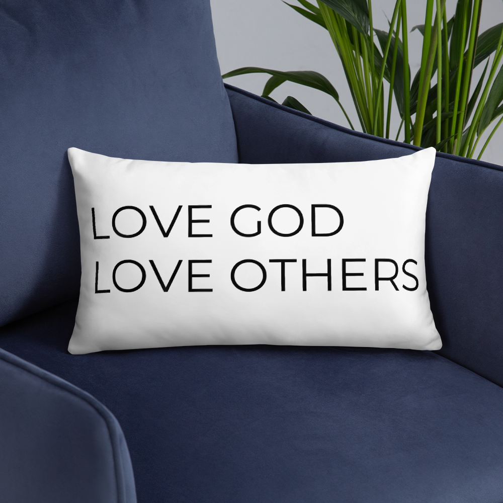 Love God & Others Throw Pillow