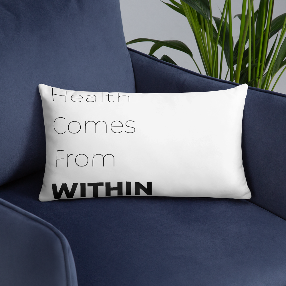 Health From Within Throw Pillow