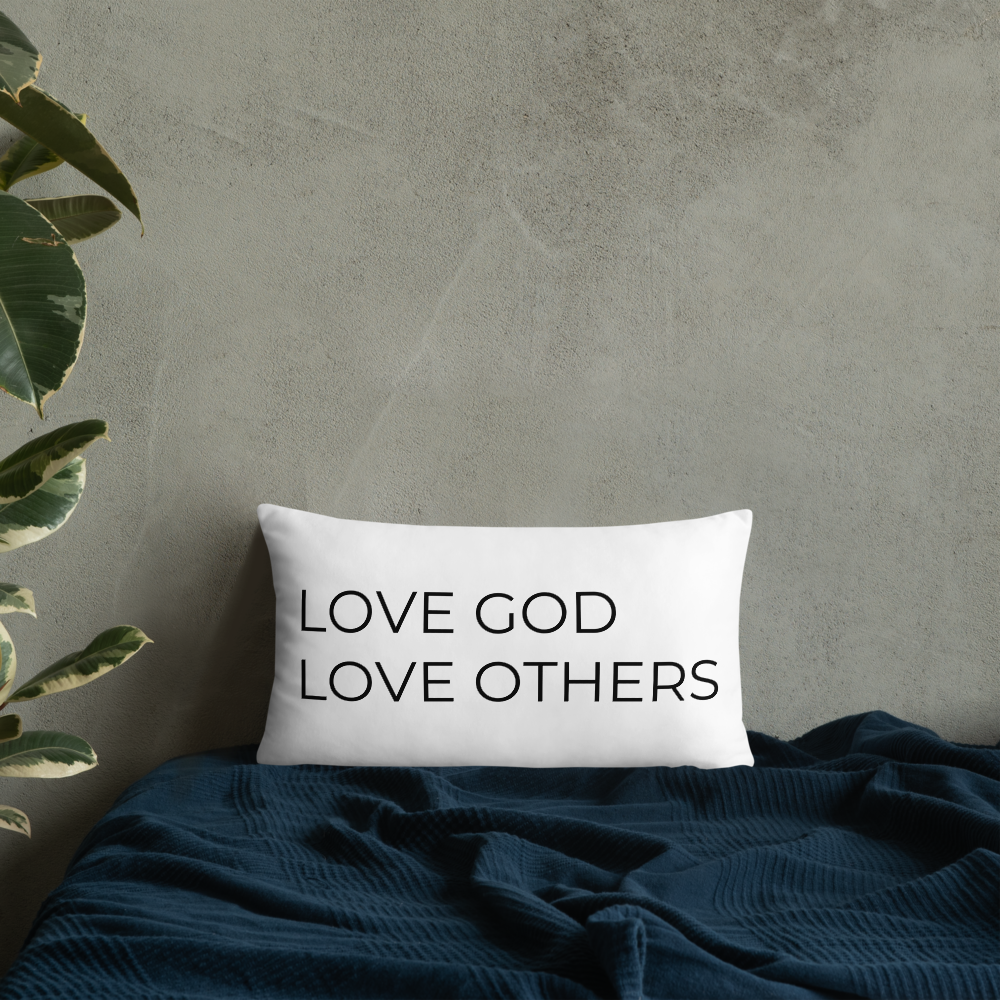 Love God & Others Throw Pillow