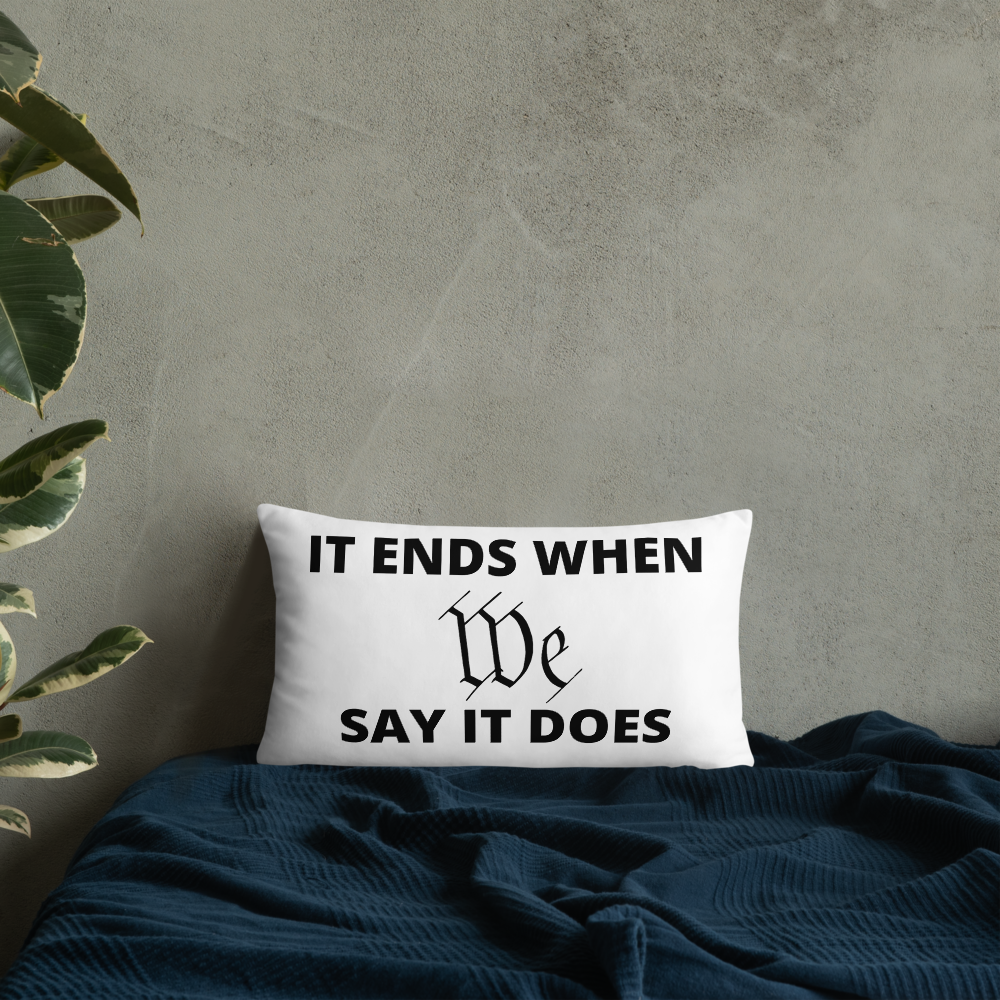 We Say So Throw Pillow