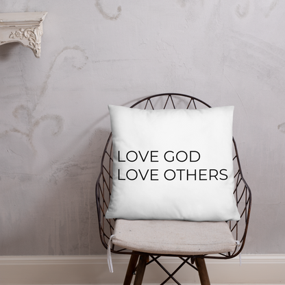 Love God & Others Throw Pillow