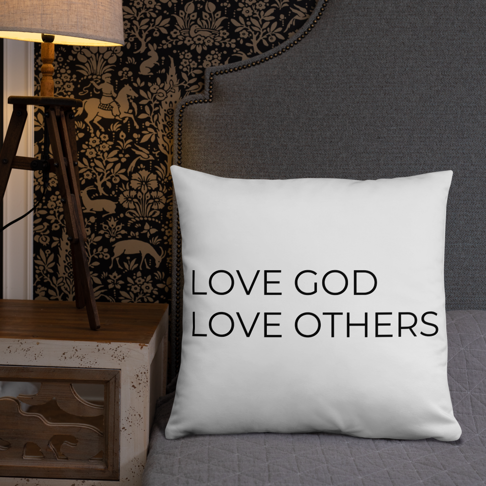 Love God & Others Throw Pillow