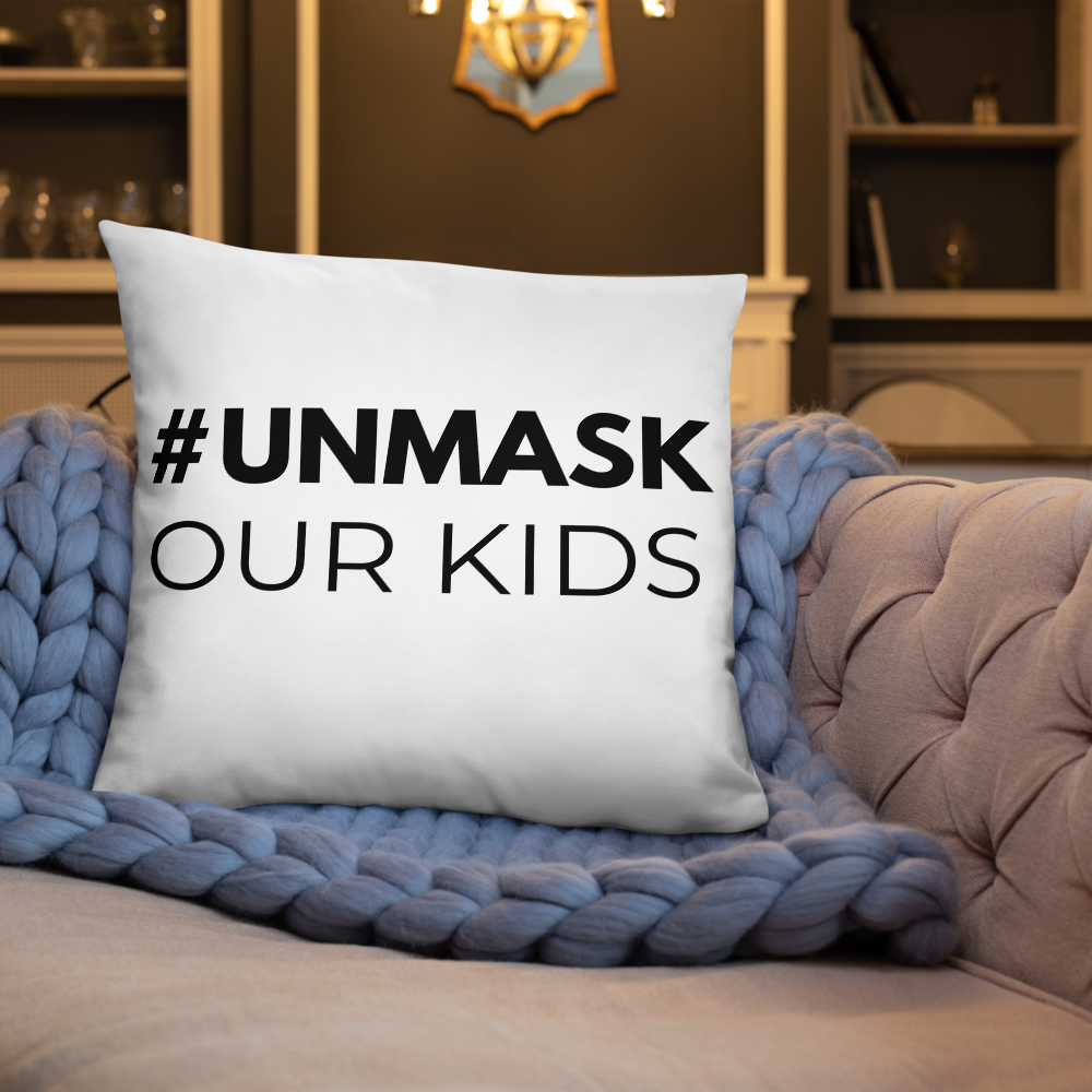 #UNMASK Throw Pillow