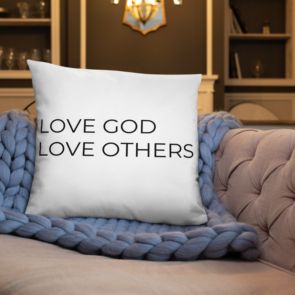 Love God & Others Throw Pillow