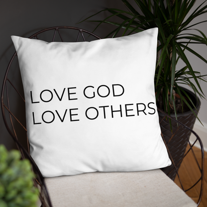 Love God & Others Throw Pillow